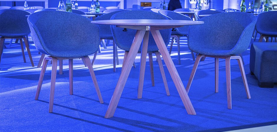 Mesa CPH20 Redonda Branca Ø90