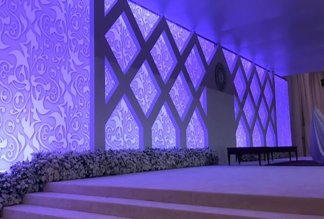 Cenários personalizados com impressão têxtil